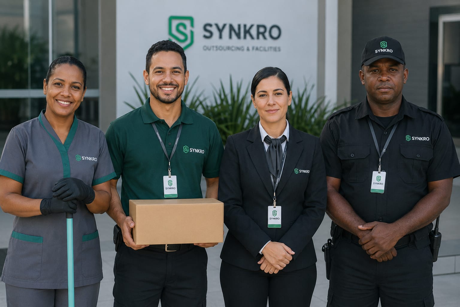 Equipe SYNKRO de facilities e outsourcing